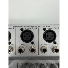 Behringer Eurorack MXB1002 10-Channel Battery Powered Mic Line Mixer Silver