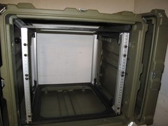 Rackmount ECS 10U x20 Rotomolded Plastic Rack 19″ Shock Mount Olive