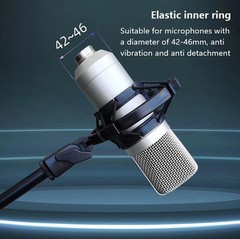 Condenser Microphone Shock Mount Holder 42-46mm Anti Vibration Studio Clip