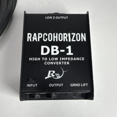 RapcoHorizon DB-1 Impedance Converter Ground Lift 1/4 In XLR Out w/ 14ga Cable