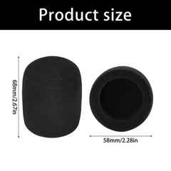 Upgrades Foam Screen Dense Foam Filter Easy to Use for MV7 MV7X Microphone