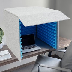 Desktop Soundproof Cover Portable Vocal Recording Booth Sound Absorbing Shield