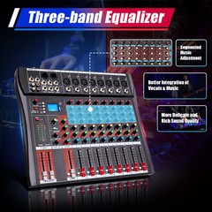 USB Bluetooth Live Studio Audio Mixer 8/12/16 Channels Mixing Console Sound 110V
