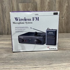RADIO SHACK wireless FM microphone system 49MHz – clip on mic – crystal clear