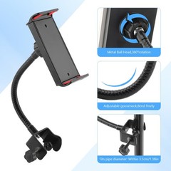 19 Inch Flexible Gooseneck Mic Stand Podium and Wall Microphone Holder