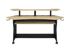 Musiea IM100 Series Music Studio Desk Workstation with 2 x 4U rack (Natural Oak)