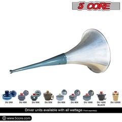 5Core PA Speaker Trumpet Reflex Horn Throat 22 Inch Aluminum Body Weatherproof