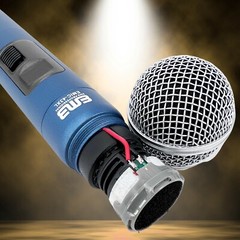 Pro UHF Wireless Handheld Microphone System with Rechargeable, Karaoke, Church