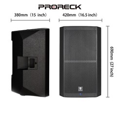 Proreck SP15 15“ 1400W Powered Stage Monitor Speaker DSP for DJ LIVE-1
