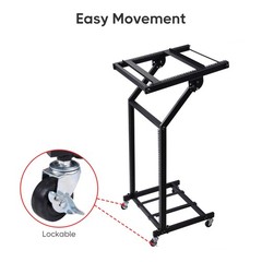 19″ 12U Rack Mount DJ Mixer Stand Studio Equipment Cart Stage Music Party Show