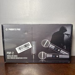 Phenyx Pro Digital UHF Dual Wireless Microphone System PDP-2 New/Sealed