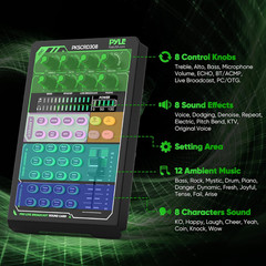 Portable Bluetooth Live Broadcast Sound Card Pro Audio Interface DJ Mixer Conden