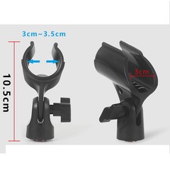2 Pcs Universal Microphone Clip, Adjustable Mic Clip Holder for Mic Stand, Co…