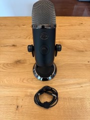 Blue Yeti Professional Multi-Pattern USB Condenser Microphone – Blackout