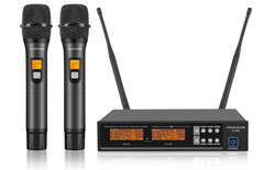 HUASEN Wireless Mic Professional Dual Microphone System Karaoke US Seller READ