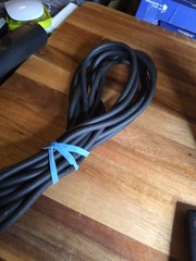 XLR cable 3-pin male to 3-pin female connector, Used Apprx 18′, TESTED & WORKING