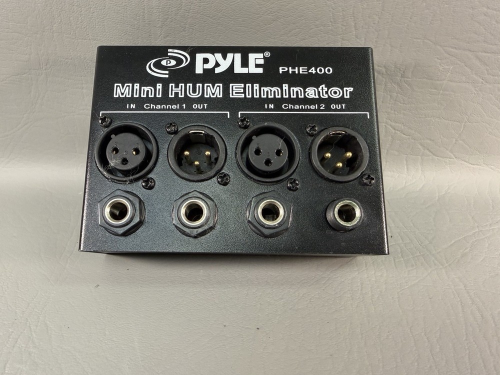 Pyle PHE400 2-Channel Hum Eliminator Ground Loop Noise Filter XLR 1/4″ TRS