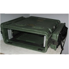 Rackmount 03U x24 ECS Legacy ShockMount Composite Equipment 19″ Rack Case Green