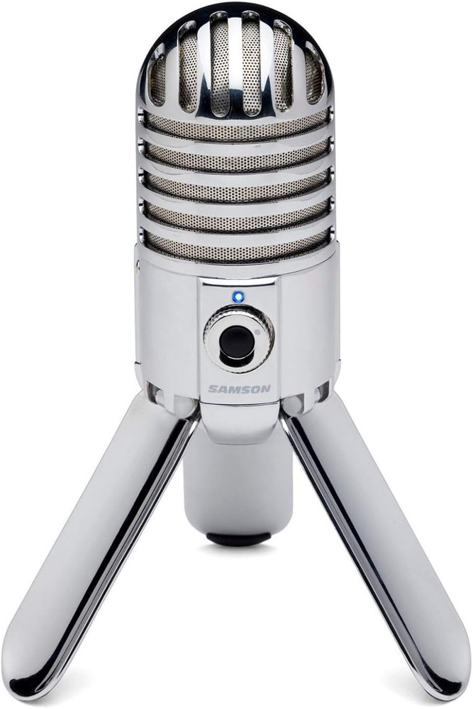 Samson Meteor Mic USB Condenser Podcasting Podcast Recording Desktop Microphone