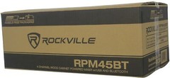 Rockville RPM45BT 1800w Powered 4 Channel Mixer/Amplifier w Bluetooth/EQ/Effects