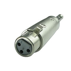 3-Pin XLR Female to 1/4 Stereo 6.35mm Male Plug TRS Audio Cable Cord Mic Adapter