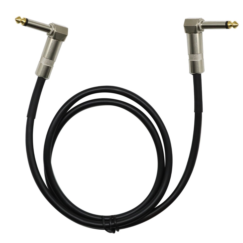 1/4 Right Angle Male to Right Angle Male Audio Speaker Cable for Bass/Guitar 3FT