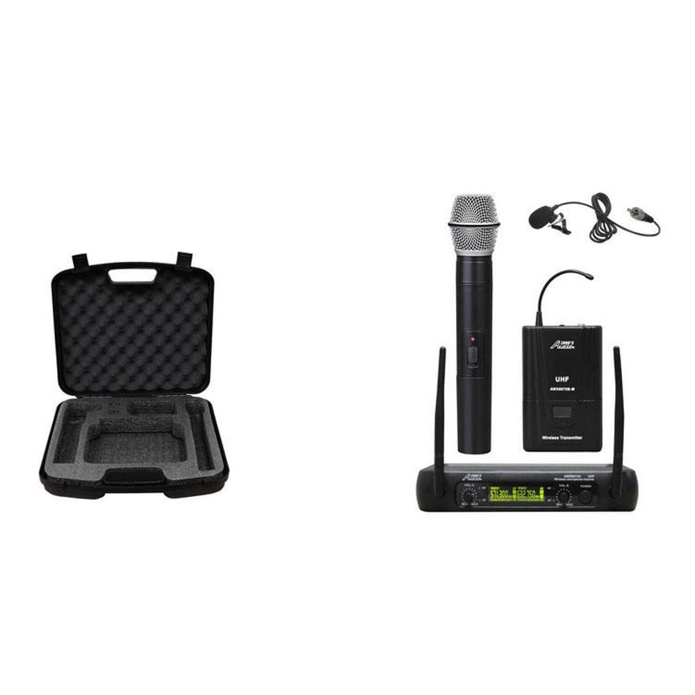 Audio 2000s AWM6074UL UHF Dual-Channel Wireless Handheld/Lavalier Mic System