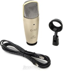 Behringer C-1U Studio Condenser USB Microphone