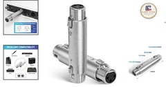 XLR 3-Pin Female to Female Adapter 2 Pack – Durable Microphone Connectors