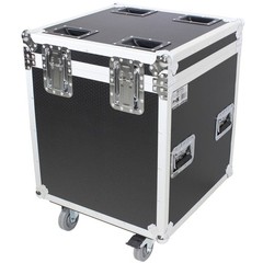 ProX XS-UTL4 Half Trunk Utility Flight Case with Caster Dish and Wheels, Medium
