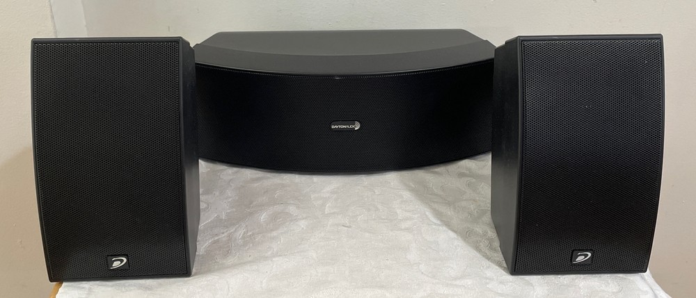 Dayton Audio SAT-BK 2-Way Satellite Speaker + Dayton Audio CCS -33B * 3 pieces *