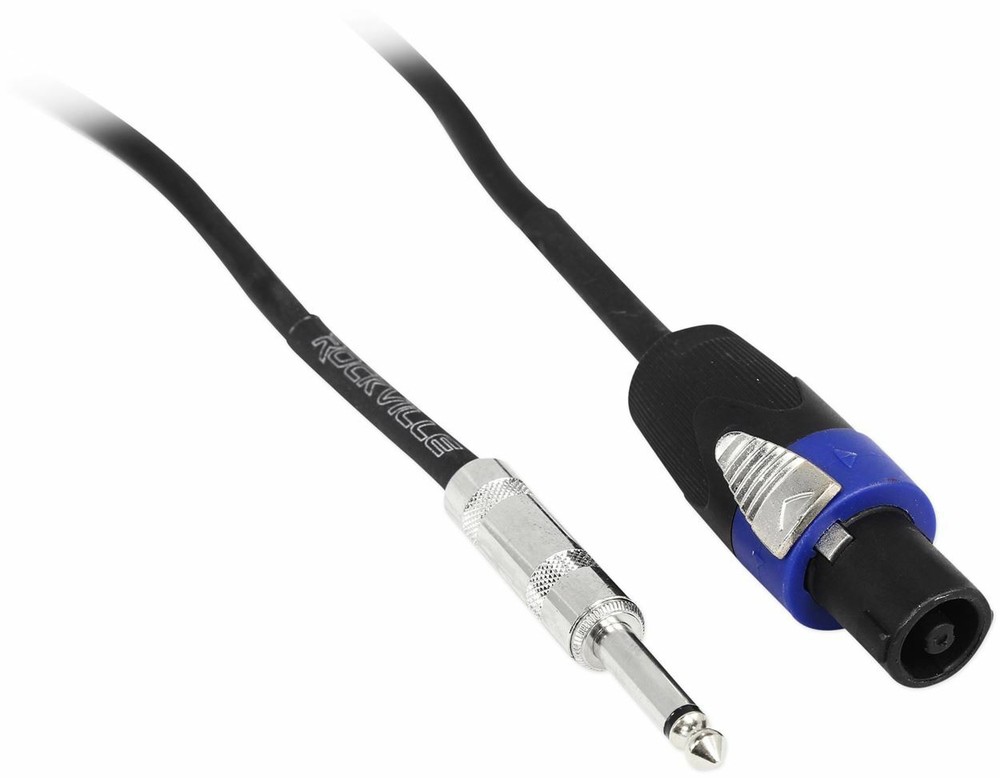 Rockville RCTS1425 25′ 14 AWG 1/4″ TS to Speakon Speaker Cable 100% Copper