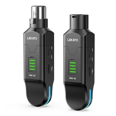 LEKATO Wireless XLR Transmitter Receiver 2.4GHz Wireless Microphone System
