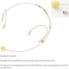 Microphone Headset Headworn Earset Mic for Sennheiser With 3.5mm Screw Lock US