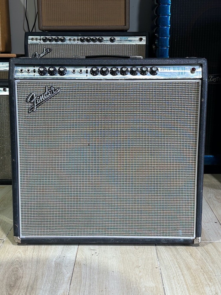 1968 Fender Super Reverb 1st year Silver Face same as pre-CBS w/fact. drip rail.
