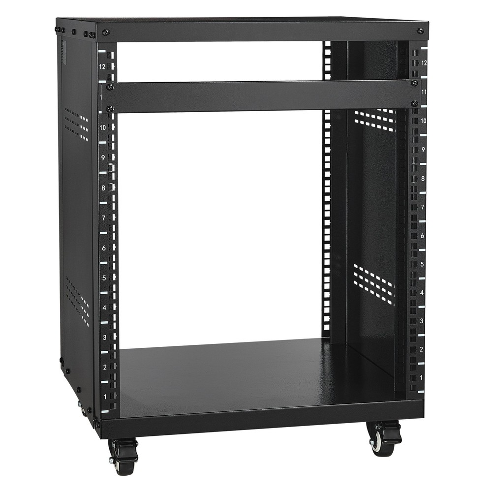 VEVOR 12U AV Rack Stand 300 lbs Capacity Network Stereo Recording Studio Rack
