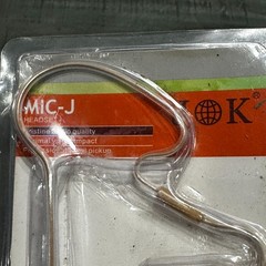 J K Light-Weight Headset Headworn Earhook Microphone MIC-J D4