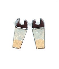 1pair SMD Devices Soldering Desoldering Re-work Tweezer Tip 236 TWZ80/100 W=5mm