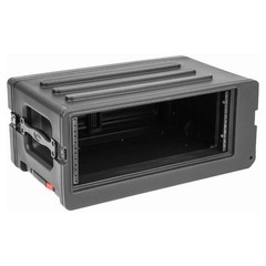 SKB 4U rSeries Shallow Rolling Rack with Integrated Back Wheels and.. -OPEN BOX