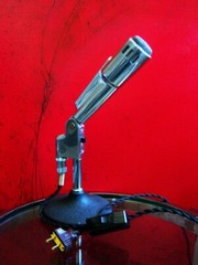 Vintage 1950’s Electro Voice 664 dynamic microphone custom LED lamp midcentury 3
