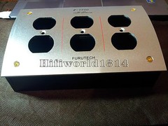 HIFI Chassis US AC Power Strip Bar Distributor Aluminum 6 Outlet Box HIFI