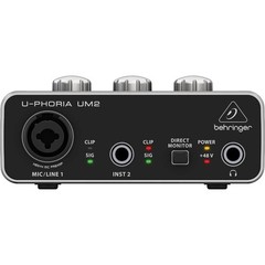 Behringer U-PHORIA UM2 2×2 USB Audio Interface