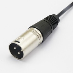 3-Pin Mini XLR Male to 3-Pin XLR Male Lavalier Microphone Cable Mic Cord