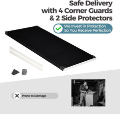 4 Pack Acoustic Wall Panels – Sound Absorbing, Self-Adhesive Black Decor