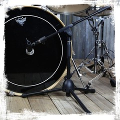 GRIFFIN Short Microphone Boom Stand | Small Low Mic Holder Guitar Amp Mount Drum