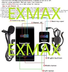EXMAX ATG-100T 195MHz Wireless Tour Guide System Voice Audio for School Teaching