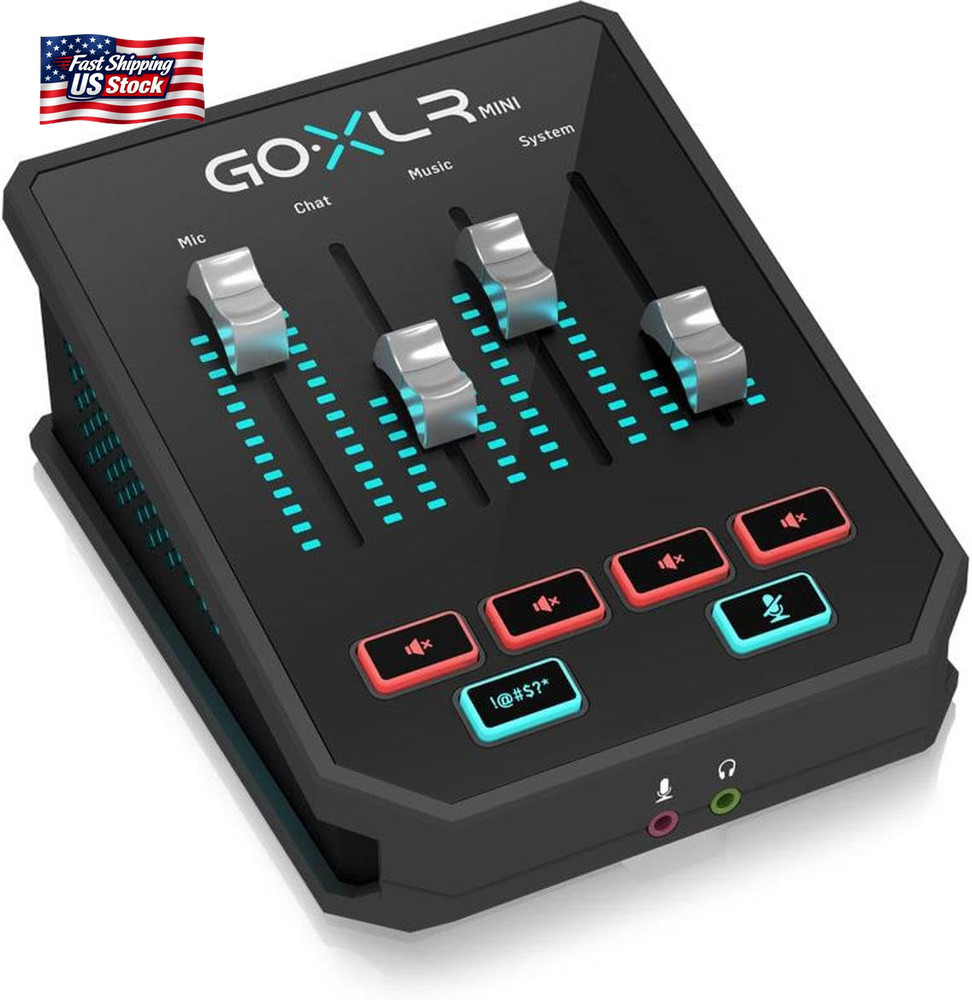 TC Helicon Goxlr MINI Online Broadcast Mixer with Usb/Audio Interface and Midas
