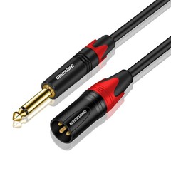 Patch Cable XLR to Mono 1/4“ 33FT, 3-Pin XLR to 1/4″ TS Speaker Cable, 6.35m…