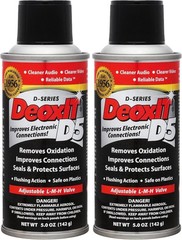 HOSA DeoxIT D5S-6 Contact Cleaner Spray 5 oz Aerosol Electrical Cleaner 2 Pack