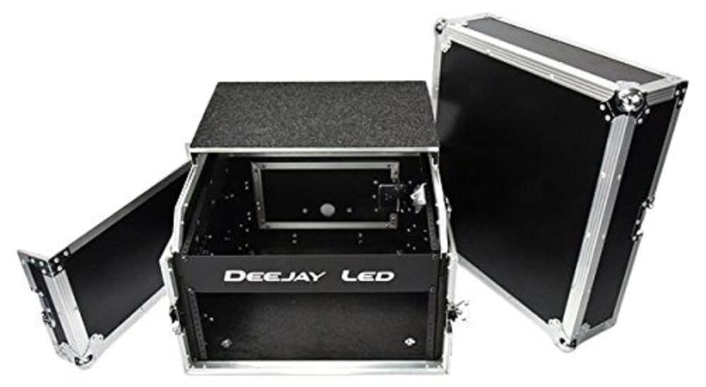 DEEJAYLED LED TBHM4ULT 4 Space Amp Rack with Laptop